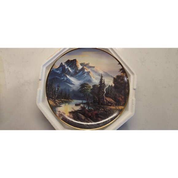 Franklin Mint Other - Franklin Mint Limited Edition "Mountain Retreat" Fine Porcelain Collector Plate